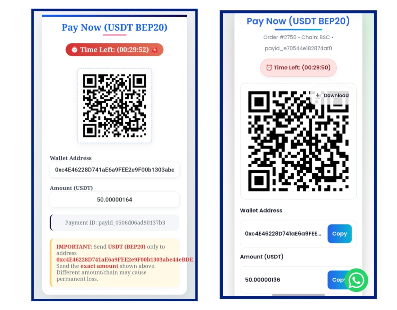 Hosted Checkout vs Custom QR Payment page comparison